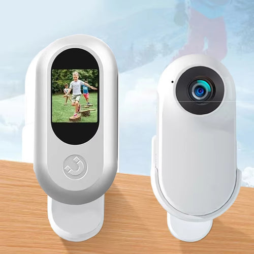 1080P Action Camera 1080P Portable Versatile Mount Anywhere for Travel Pets Ride Sport Vlog Mini Wireless Camera with Carry Box