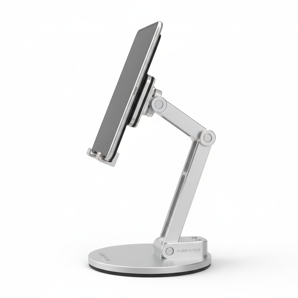 Aluminum Tablet Stand - Side View